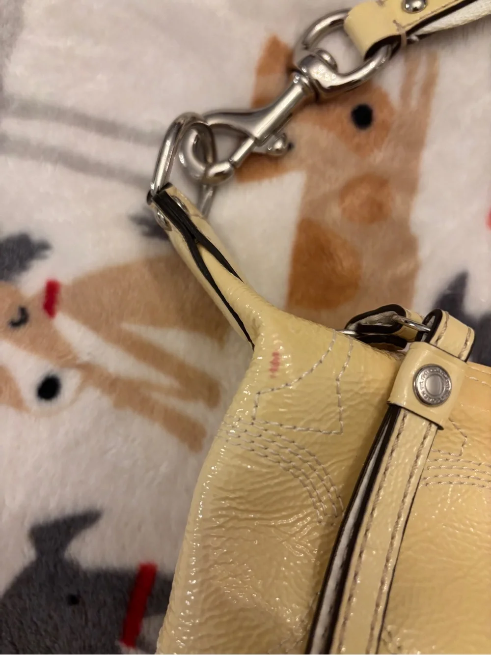 Coach Yellow Leather Shoulder Hobo Bag